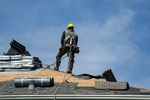 Professional Gutter Installation technician working in Creighton, PA